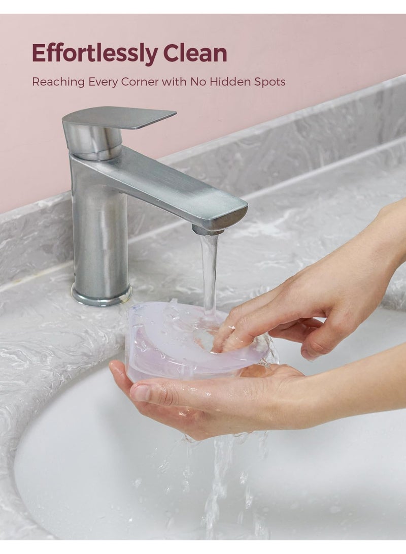 Momcozy Milk Collector for Breastmilk, Pea Breastfeeding Milk Catchers , Silicone Milk Collector Reusable Breast Milk Shell - Image 2