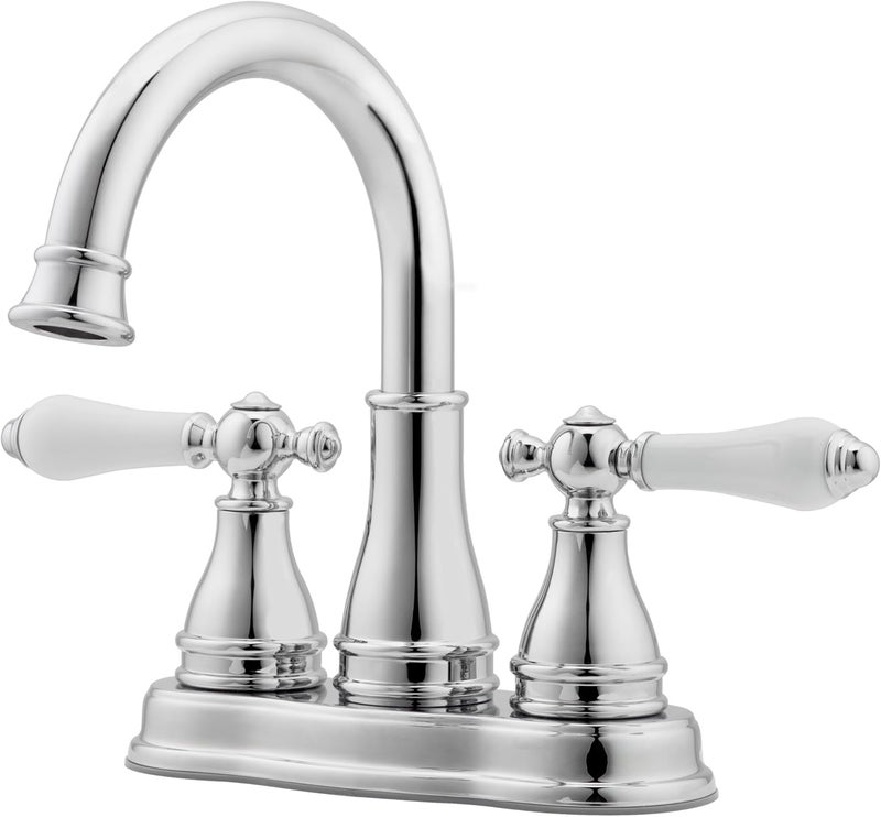 Pfister Sonterra Bathroom Sink Faucet 4Inch Centerset 2Handle 3Hole Polished Chrome Finish LFWL245PC - Image 1
