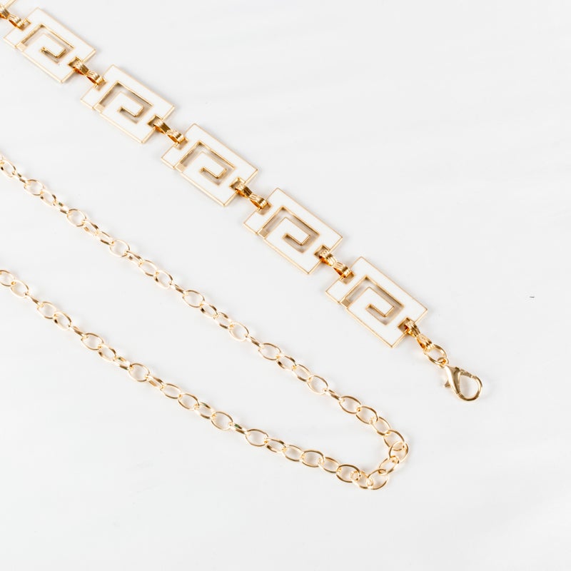 The Black Pearl Accessories Golden Metal Double Face Waist Belt For Her - Image 5