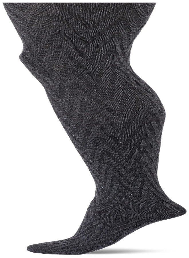 Berkshire جوارب نسائية من بيركشاير بتصميم على شكل حرف V مع جزء علوي ضاغط وأصابع قدم معززة، رمادي داكن، مقاس 1X-2X أمريكي - Image 1