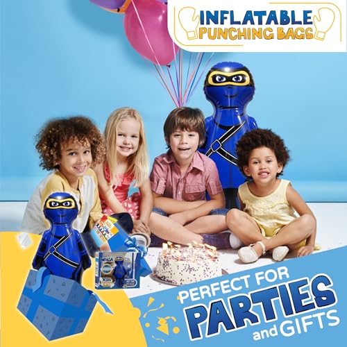 INFLATABLE DUDES Ninja Toy 40 Inches -Kids Punching Bag | Already Filled with Sand| Bop Bag | Inflatable Bopper | Boxing | Ninja Birthday Party | Punching Bag for Kids- (Little Dudes Nobi) - Image 4