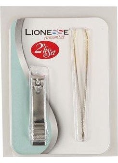 Lionesse Tarko Nail Clipper and Tweezers Set of 2 5108 