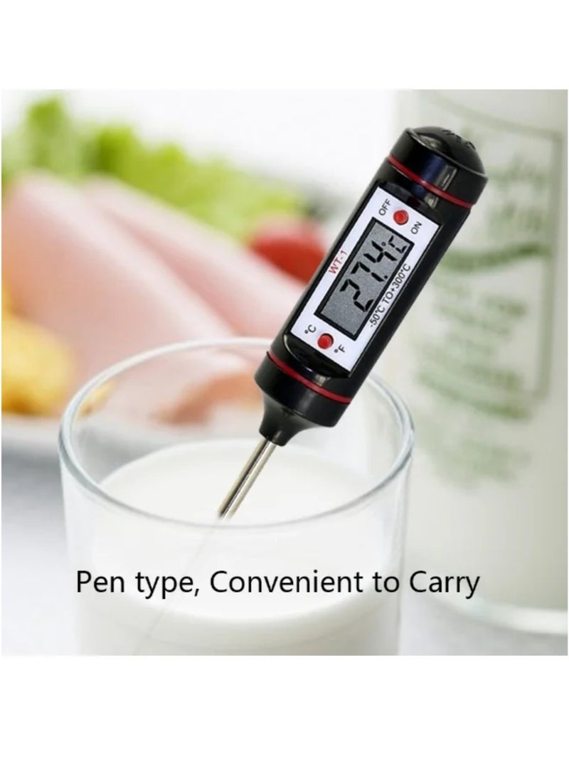 Food and beverage cooking thermometer, black/silver - Image 2