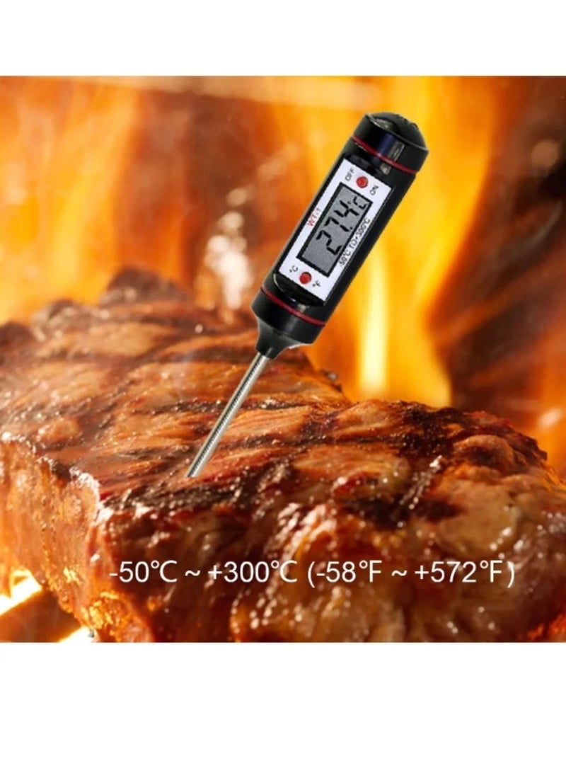 Food and beverage cooking thermometer, black/silver - Image 3
