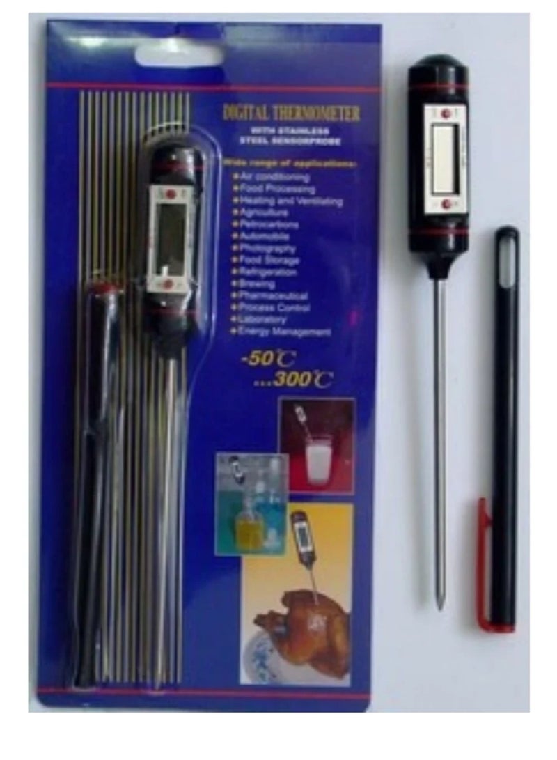 Food and beverage cooking thermometer, black/silver - Image 5