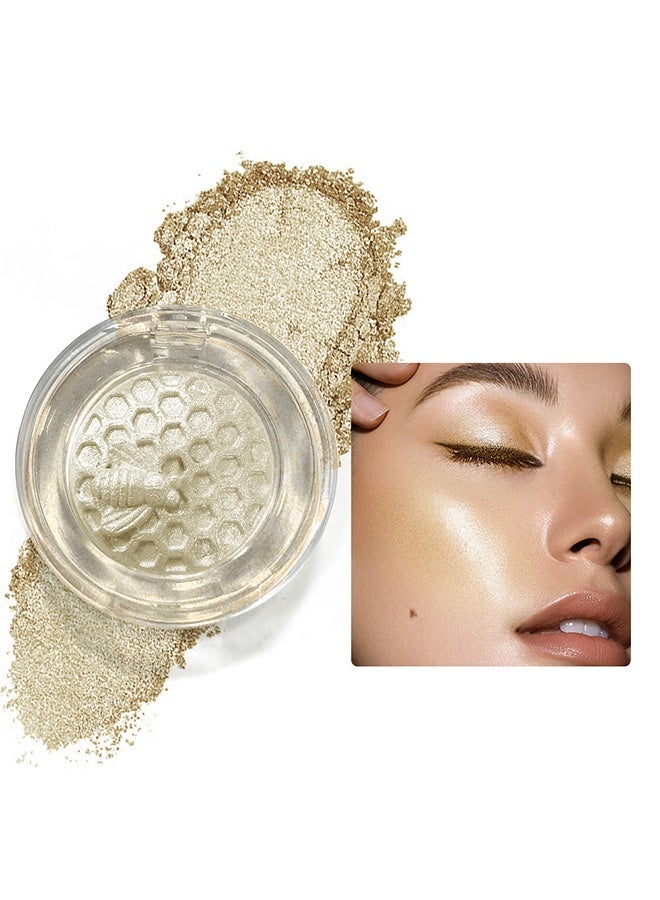 سكر سام ظلال العيون الذهبية ، هايلايتر - لامع متعدد الاستخدامات للعيون والخدين وعظام الترقوة ، ذهبي متلألئ - Image 1