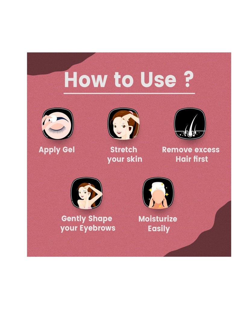 Floren Eyebrow Precision Shaper, Reusable and Salon Look - Image 4