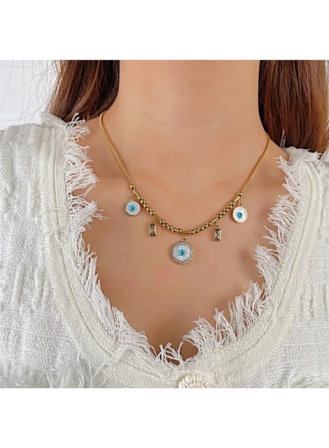 AYSLE JN WOMEN STAINLESS STEEL 18K NECKLACES, ELEGANT JEWLERY NECKLACE SUITABLE FOR ALL WOMEN AND GIRLS JN13 - Image 4