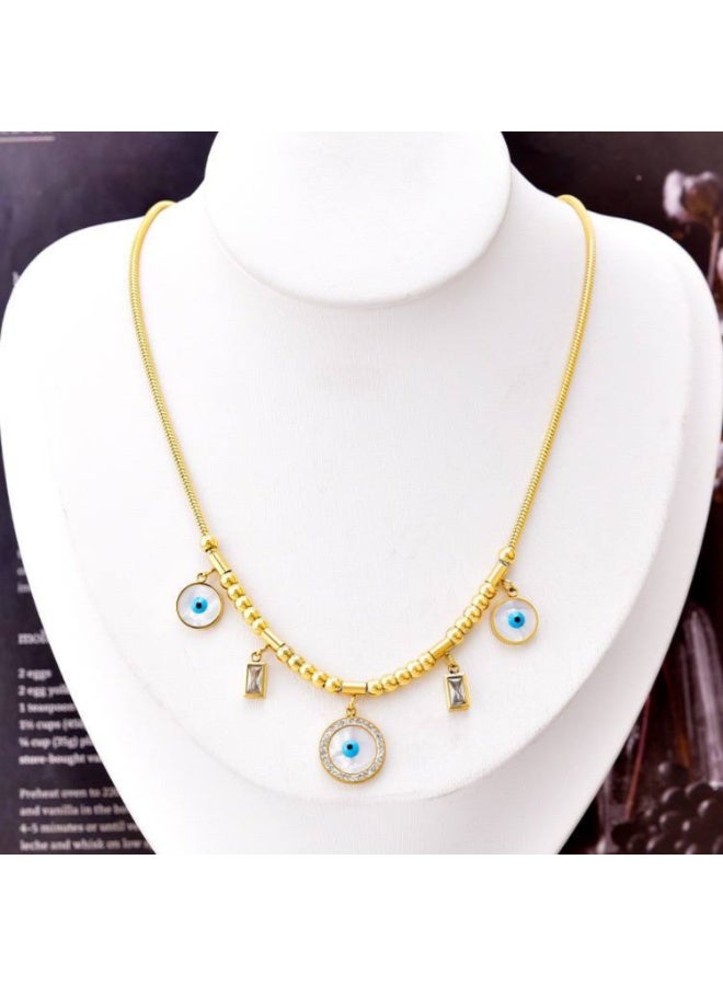AYSLE JN WOMEN STAINLESS STEEL 18K NECKLACES, ELEGANT JEWLERY NECKLACE SUITABLE FOR ALL WOMEN AND GIRLS JN13 - Image 3