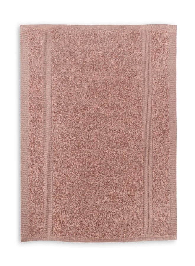 LUSH & BEYOND Face Towel Set of 4, 100% Cotton Towel for Men & Women 500 GSM Towel(Size 12X12 inches) (Pink) - Image 4