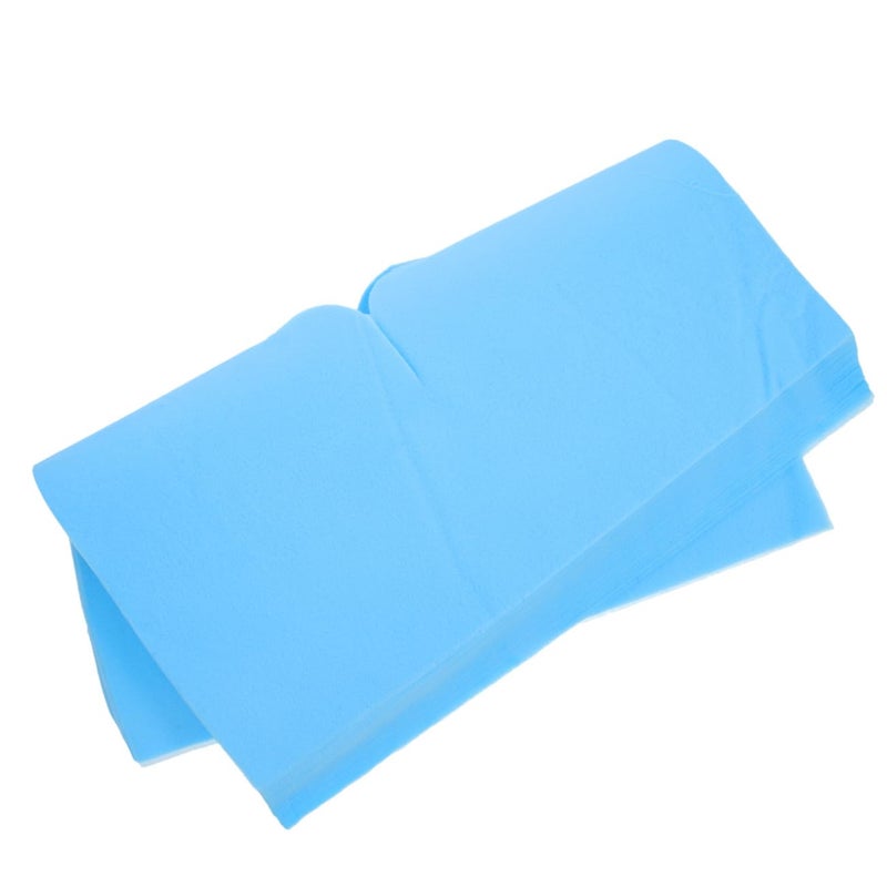 Healeved 100pcs Disposable Massage Face Cushion Covers Soft Non-woven Cloth Headrest Pads Hole for Salon Use Ergonomic Design for Comfort and - Image 1