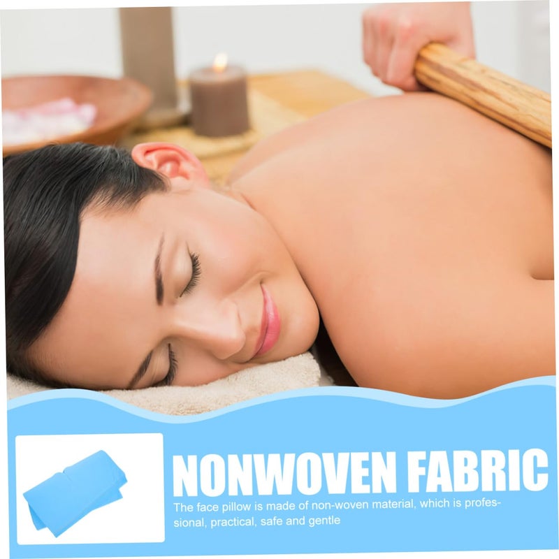 Healeved 100pcs Disposable Massage Face Cushion Covers Soft Non-woven Cloth Headrest Pads Hole for Salon Use Ergonomic Design for Comfort and - Image 5