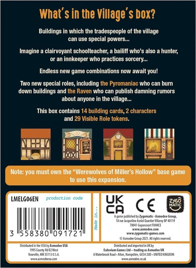 Asmodee The Werewolves of Miller's Hollow Village Expansion - Unleash New Roles and Abilities! Social Deduction Party Game for Kids and Adults, Ages 10+, 8-18 Players, 30 Minute Playtime, Made by Zygomatic - Image 2