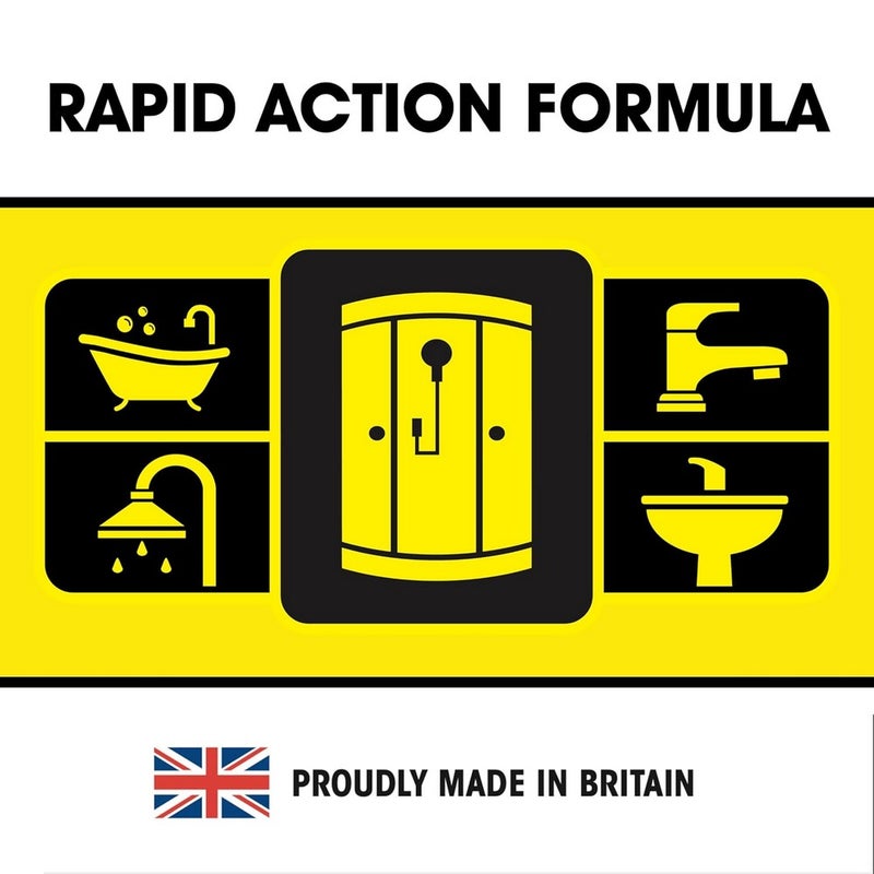 KILROCK رذاذ كيلروك لإزالة الترسبات الكلسية 500 مل - منظف قوي للحمامات والمطابخ للصنابير، البلاط، رؤوس الدش والبقع الناتجة عن المياه العسرة - Image 5