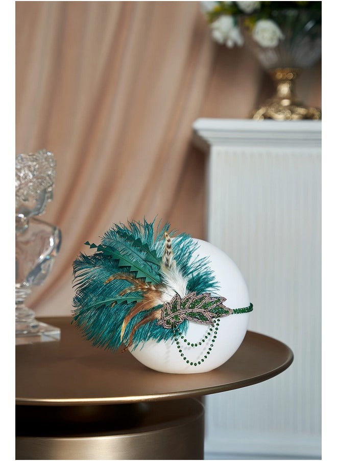 1920S Headpiece Flapper Headband - Roaring 20'S Sequined Showgirl Hair Band With Feather (Dark Green) - pzsku/Z2617CDCB4B15C20AED33Z/45/_/1735566749/ddfcb520-b718-46de-8383-cbc47e95438b