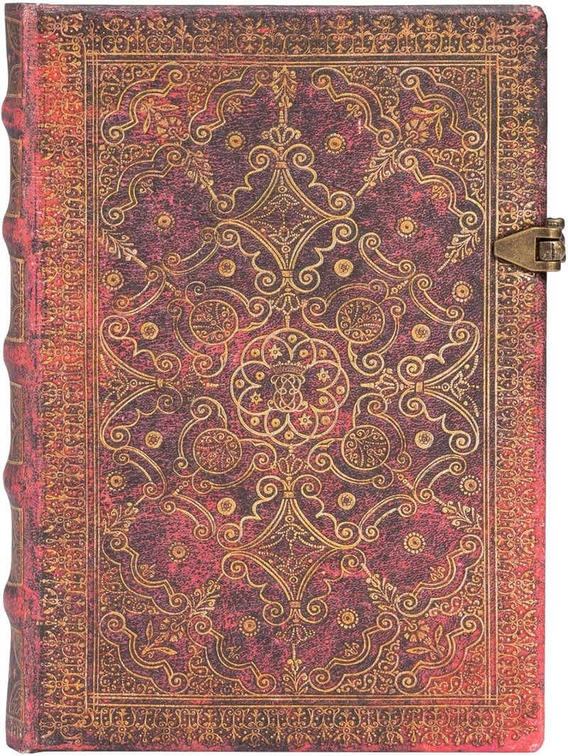 Paperblanks Hardcover Journal Carmine Lined Midi (130 X 180 Mm) (Equinoxe) - Image 1