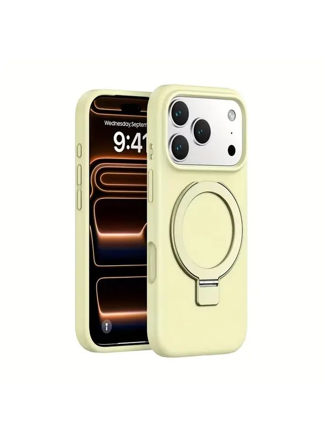 Green Magnetic Ring Holder Case For iPhone 14 Wireless Charging Compatible With Ring Stand - Image 5
