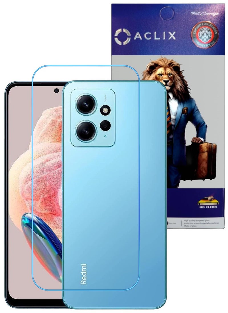 ACLIX Antistatic ESD Dustproof Premium Quality High Definition Clear Tempered Glass Screen Protector Designed For Xiaomi Redmi Note 12 - Image 1