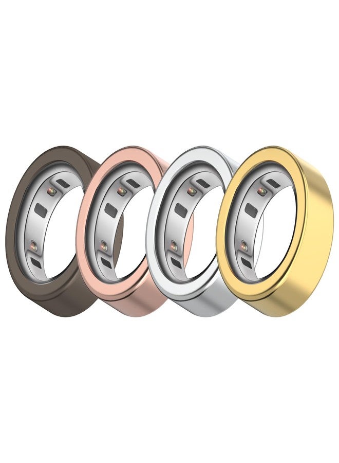 Wacanc 4 Pack Cover Compatible with Oura Ring Gen 4/Gen 3 Horizon/Gen 3 Heritage,Anti-Scratch TPU Protector for Workout Women Men,Charging Directly (XL-10#/11#) - Image 1