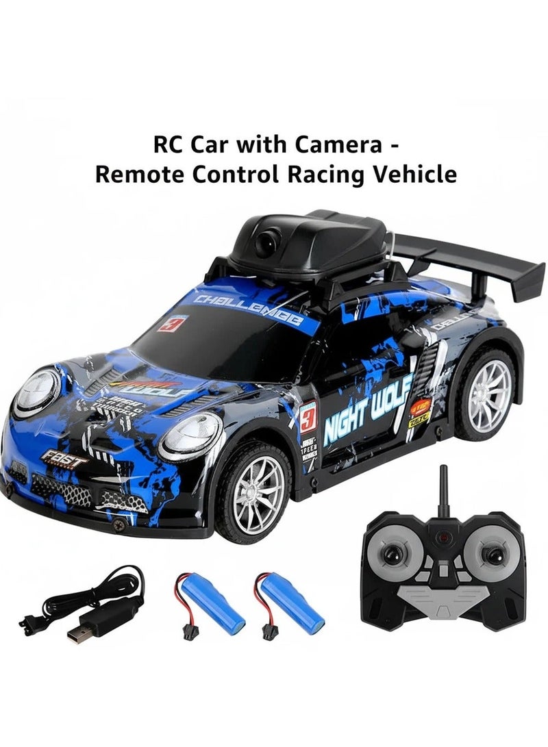 واي آند دي سيارة دريفت صغيرة تعمل بالريموت كنترول، سيارة 2.4G 4CH للتحكم عن بعد مزودة بأضواء LED وكاميرا عالية الدقة، سيارات سباق RTR كهربائية للكبار والصغار - Image 2