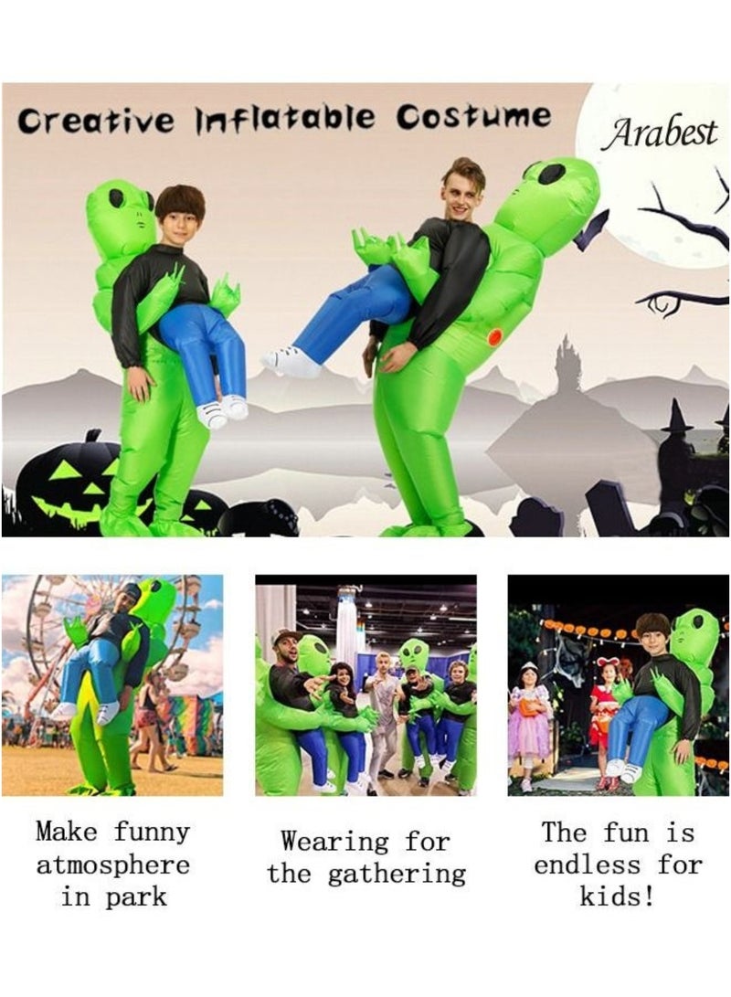 YelaJoy Kids Inflatable Alien Costume, Blow Up Alien Outfit for Children, Halloween Costumes for Kids, One Size  - Image 4