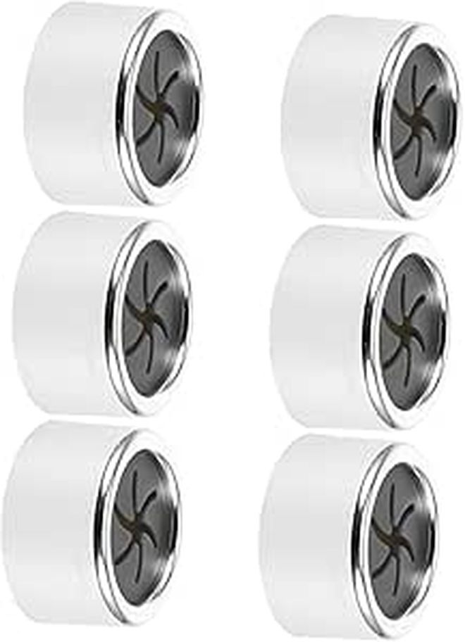 Self Adhesive Round Towel Hooks 6 Pack No Drill For Kitchen Bathroom - Image 1