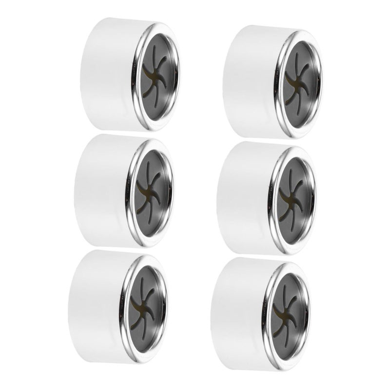 Self Adhesive Round Towel Hooks 6 Pack No Drill For Kitchen Bathroom - Image 2
