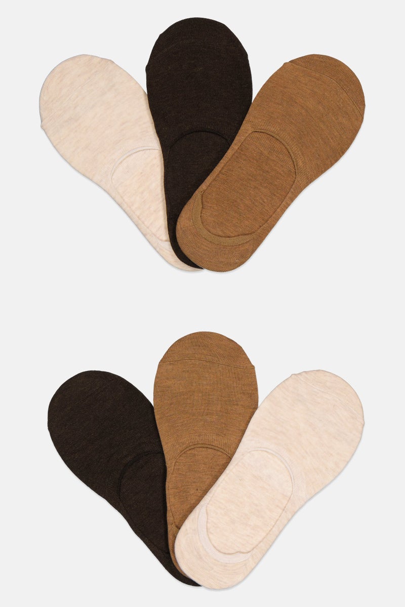 Ben Sherman Men 6 Pairs Brand Logo No Show Liner Socks, Multicolor  - Image 1