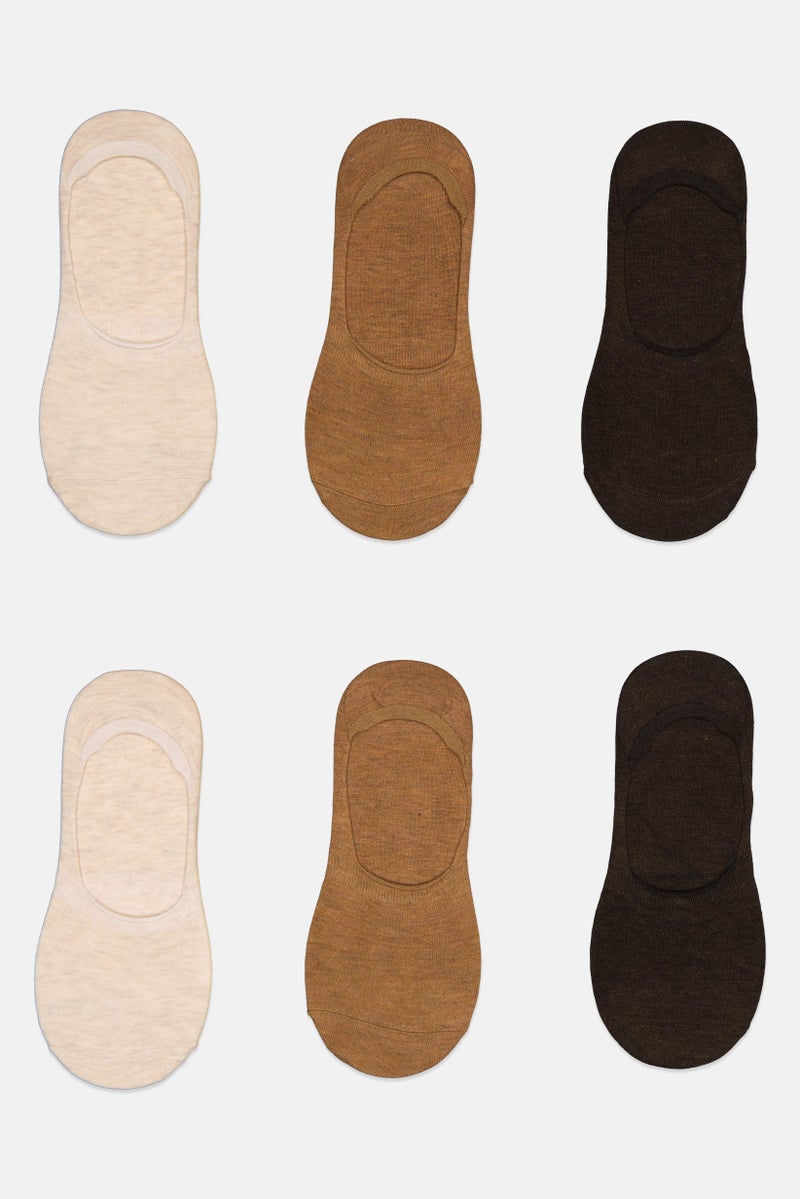 Ben Sherman Men 6 Pairs Brand Logo No Show Liner Socks, Multicolor  - Image 4