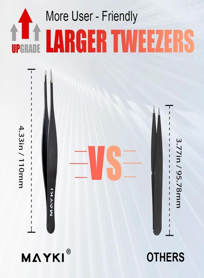 MAYKI Eyebrow tweezers with intial for Women Facial Hair, Best Gifts for Teen Girl/Daughter/Friend/Mom/Bridesmaid/Wife/Girlfriend, Unique Gift for Birthday/Anniversary/Mothers Day/Valentines Day/Christmas - Image 2