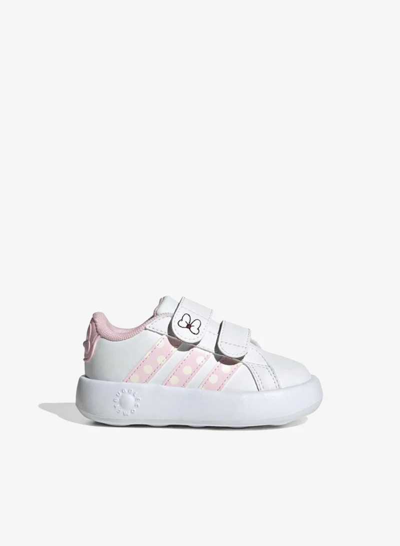 Adidas Grand Court Minnie Cf I U White Sportswear Shoes For Baby