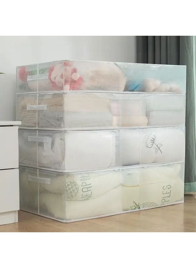 Upgraded 2 Pack Foldable Transparent Shoe Storage Box With Heavy Duty Steel Frame - Image 2