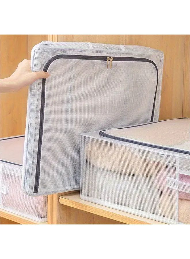 Upgraded 2 Pack Foldable Transparent Shoe Storage Box With Heavy Duty Steel Frame - Image 4