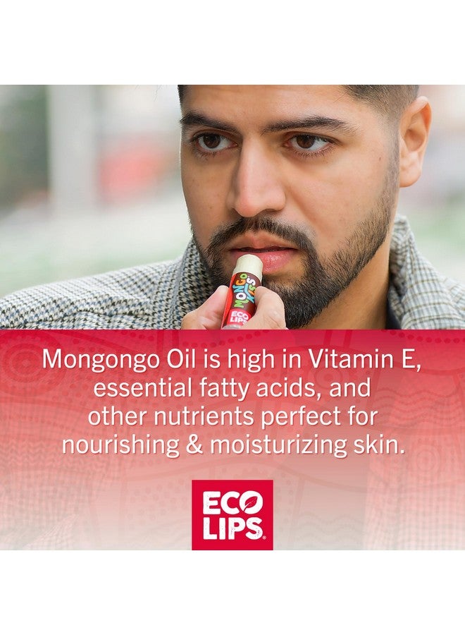 Eco Lips LIP BALM Mongo Kiss 6-Pack (6 tubes) by Eco Lips 100% Organic Beeswax & Cocoa Butter Lip Care with Organic Mongongo Oil - Soothe & Moisturize Dry & Cracked Lips - Made in USA. (Peppermint) - Image 2