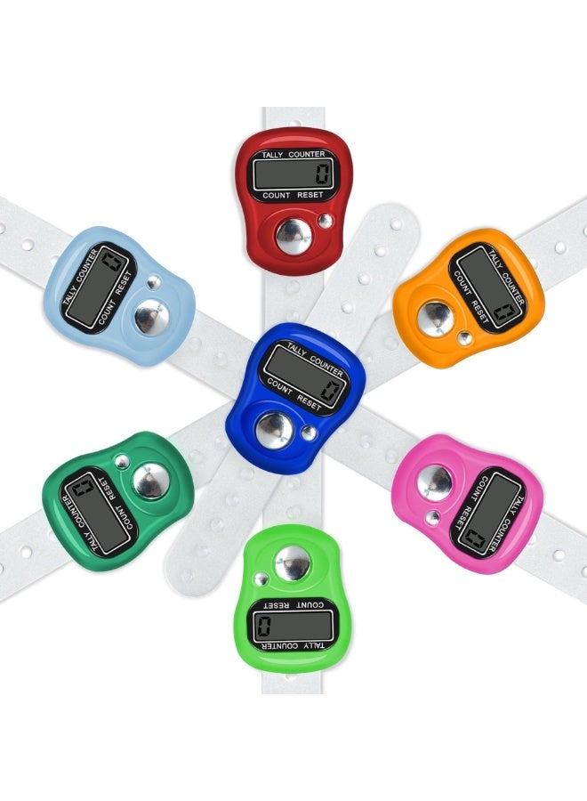 DAT Digital Finger Tally Counter with LED & Adjustable Strap – Electronic Tasbeeh/Zikr Clicker – Multipurpose Wrist Counter for Exercise, Meditation, Prayer – Assorted Colors - Image 1