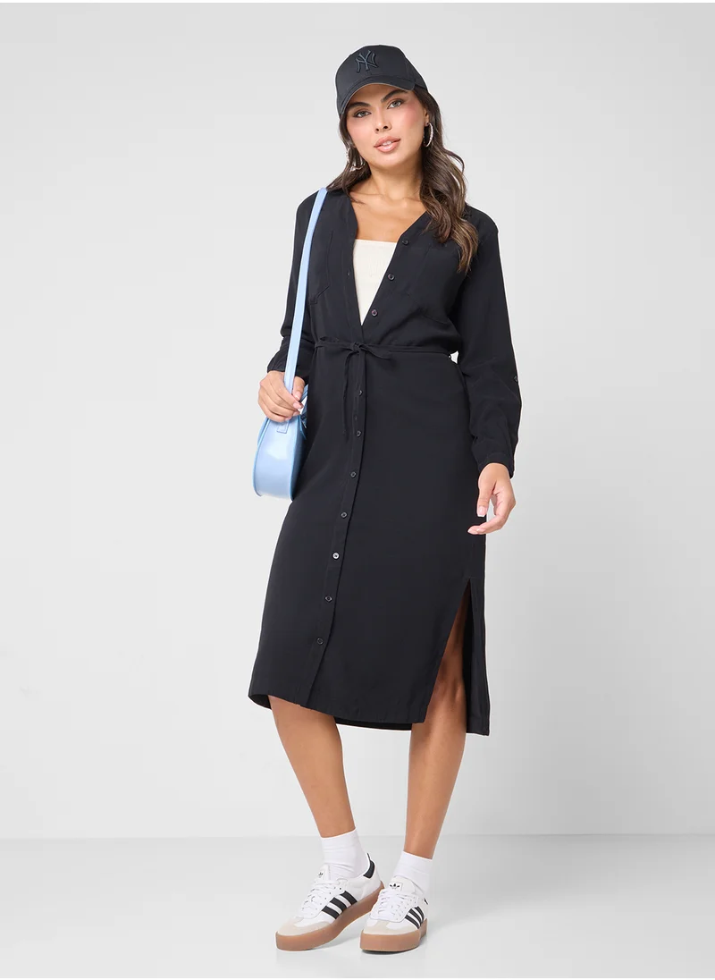 ONLY Onlaris Life Belt Shirt Dress