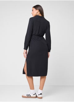 ONLY Belted Shirt Dress  - Image 2