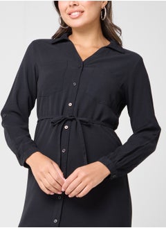 ONLY Belted Shirt Dress  - Image 3