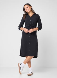 ONLY Belted Shirt Dress  - Image 4