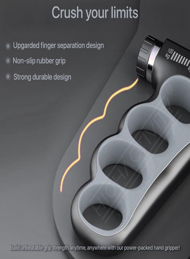High Activity- Adjustable Hand Grip Strengthener, Hand Gripper for Men & Women for Gym Workout Hand Exercise Equipment to Use in Home for Forearm Exercise, Finger Exercise Power Gripper - Image 4
