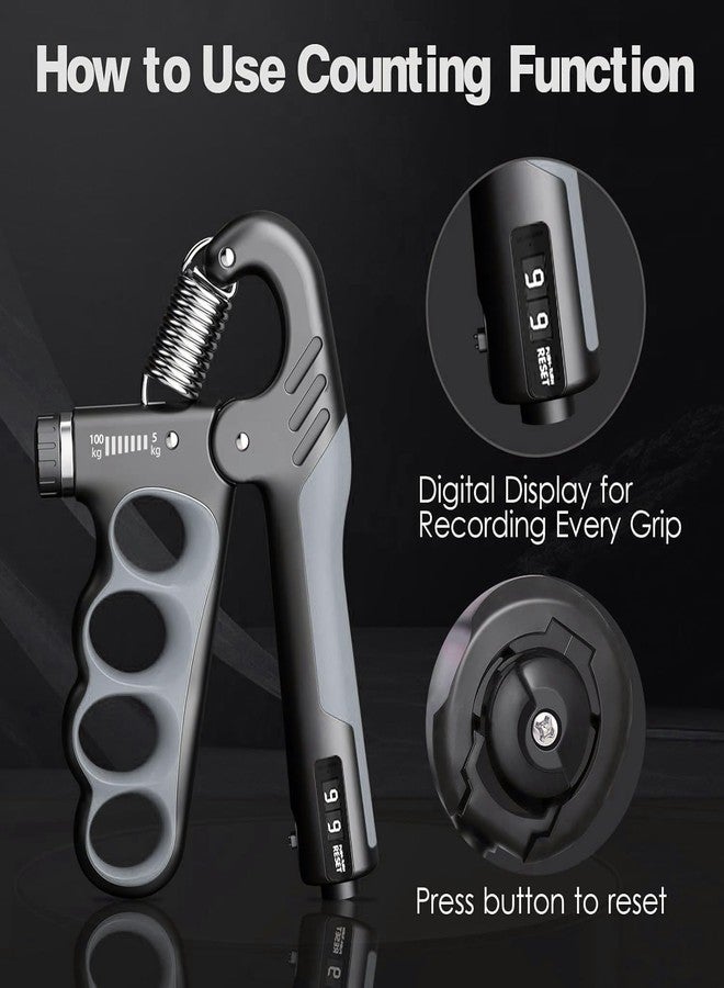 High Activity- Adjustable Hand Grip Strengthener, Hand Gripper for Men & Women for Gym Workout Hand Exercise Equipment to Use in Home for Forearm Exercise, Finger Exercise Power Gripper - Image 5