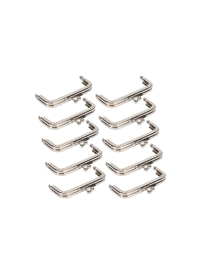 GGOOT Purse Frame Hardware, Simple Style 10pcs 8.5cm Square Metal Frame Purse Frames and Supplies, for Dinner Bags, Evening Bags Purse Bag Making  - Image 3