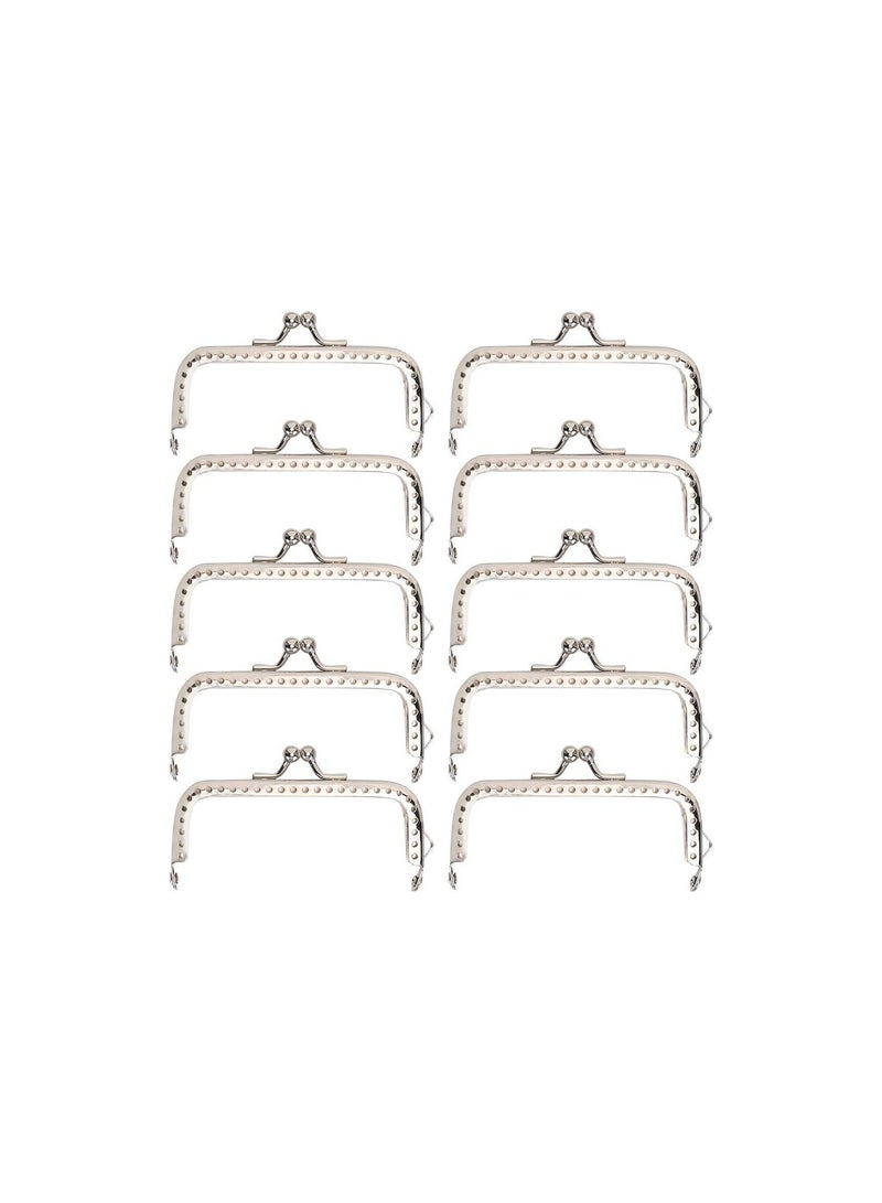GGOOT Purse Frame Hardware, Simple Style 10pcs 8.5cm Square Metal Frame Purse Frames and Supplies, for Dinner Bags, Evening Bags Purse Bag Making  - Image 1
