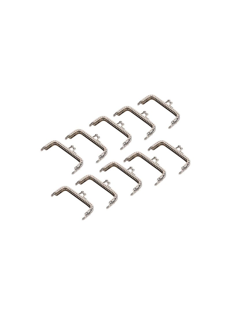 GGOOT Purse Frame Hardware, Simple Style 10pcs 8.5cm Square Metal Frame Purse Frames and Supplies, for Dinner Bags, Evening Bags Purse Bag Making  - Image 4