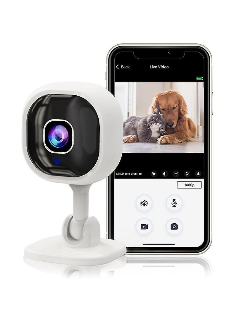 ارواق كاميرا واي فاي مربعة ذات اتجاهين صوت للرؤية الليلية 1080P كاميرا منزلية - Image 1