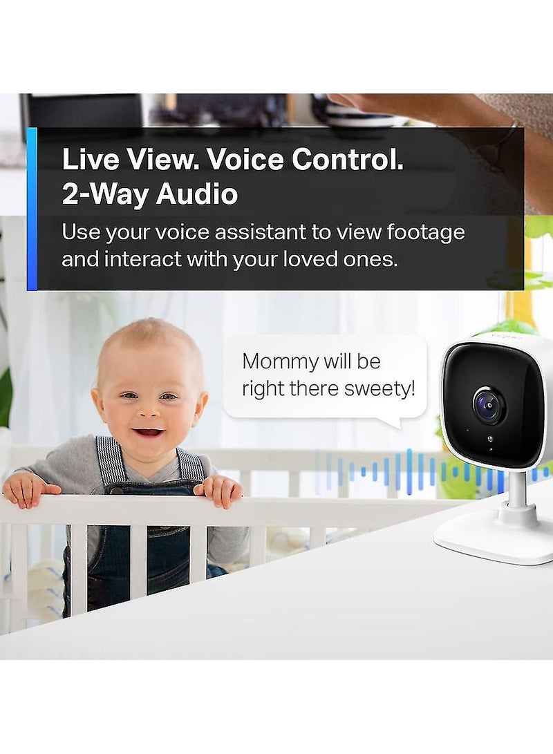 ارواق كاميرا واي فاي مربعة ذات اتجاهين صوت للرؤية الليلية 1080P كاميرا منزلية - Image 4