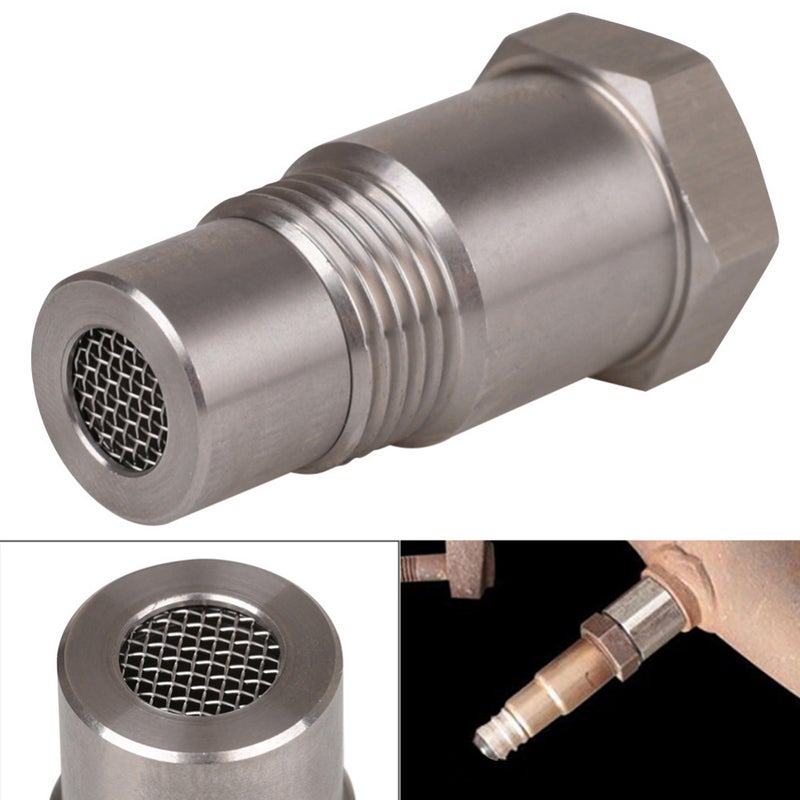 M18*1.5 Car O2 Oxygen Sensors Protective Plug Adapter Stainless Steel Engine Light Eliminator Adapter with Filter - Image 4