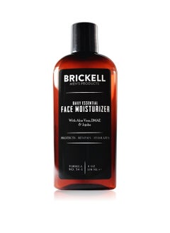 Brickell Men's Products Brickell Men's Daily Essential Face Moisturizer for Men, Natural and Organic Fast-Absorbing Face Lotion with Hyaluronic Acid, Green Tea, and Jojoba, 4 Ounce, Scented  - Image 1