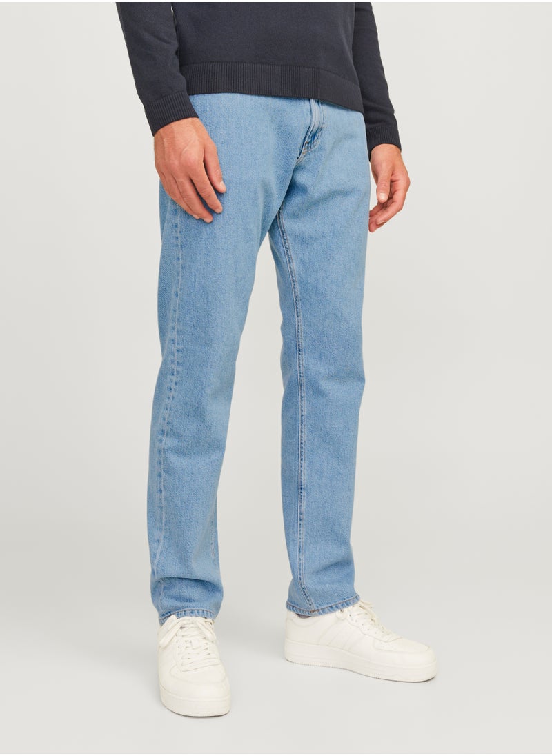 JJ Rebel Jrebryan Jjcraft Stright Fit Light Wash Jeans  - Image 1