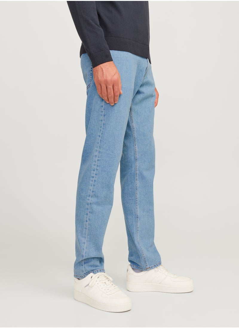JJ Rebel Jrebryan Jjcraft Stright Fit Light Wash Jeans  - Image 2